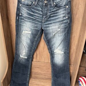 Men's Savage by Buckle Distressed Blue Jeans